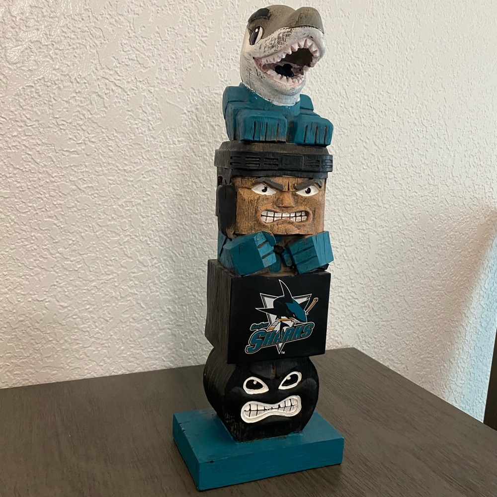 San Jose sharks totem pole